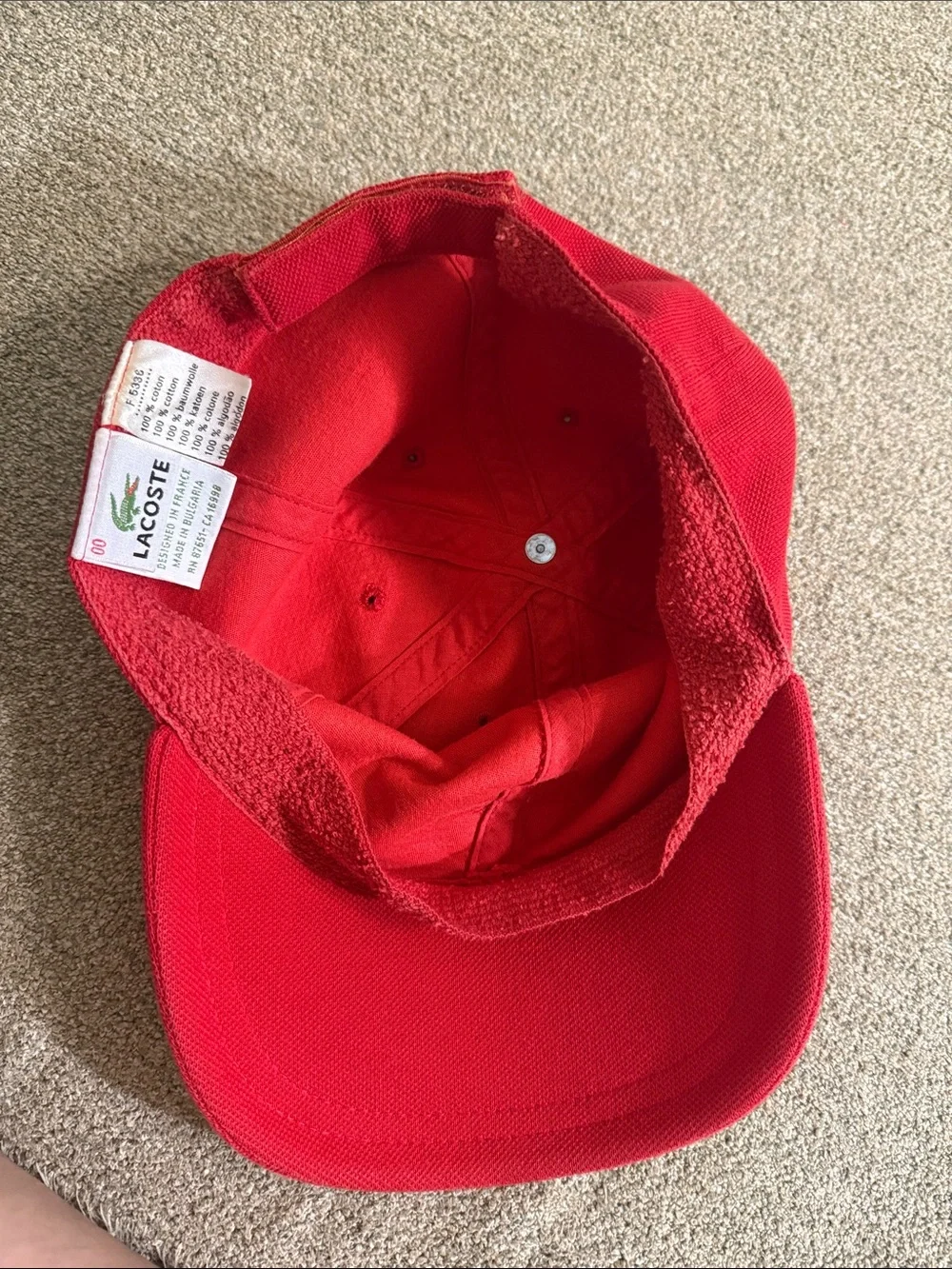Lacoste bold red